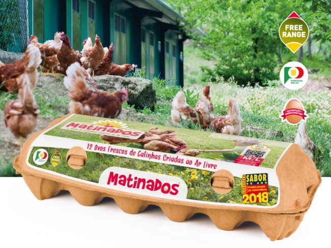 Nova embalagem de 12 ovos Matinados já chegou à grande distribuição