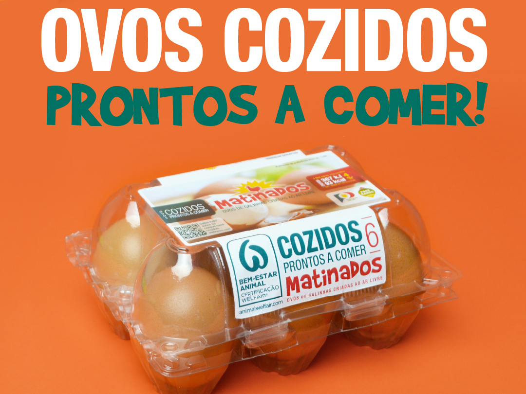 Ovos Cozidos Prontos a Comer Matinados